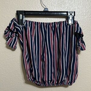 Striped Blue and Red Top